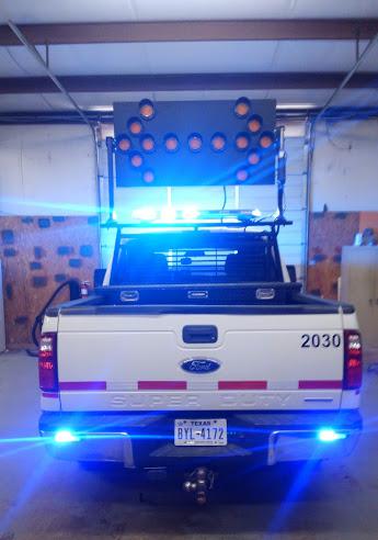 LED Lights on Ford Work Truck
