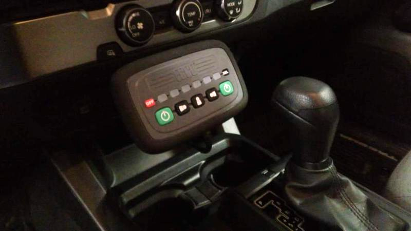 LED Lightbar Controller Installed in Vehicle